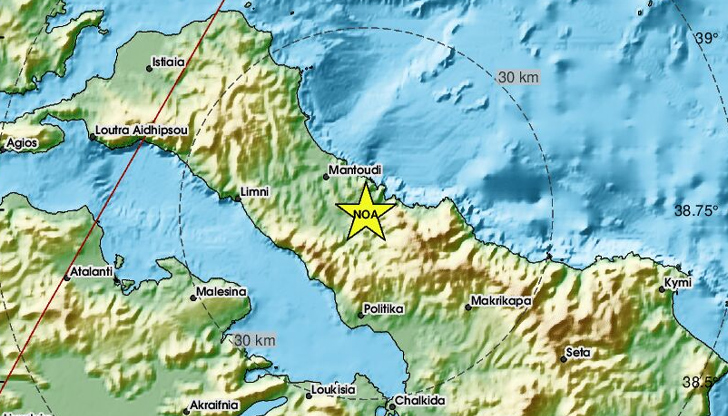 Епицентърът е на 9 километра от град МантудиЗеметресение с магнитуд