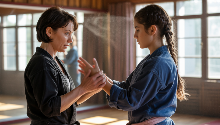 Инструкторите Константин Кръстев и Алекс Борева обучават жени от различни