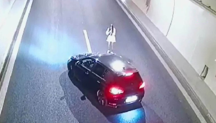 Камери заснеха 10-минутна фотосесия в автомагистрала Струма“Младежи решиха да си