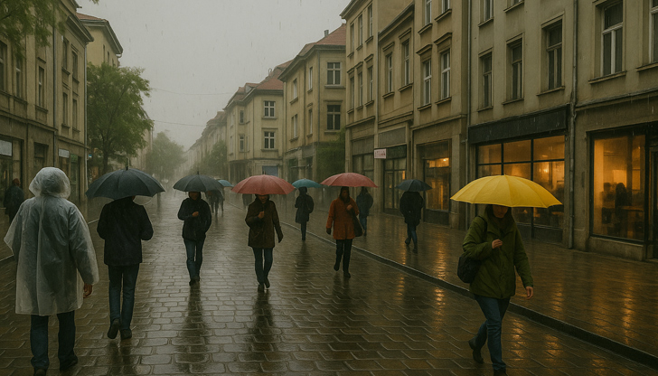 Нестабилна атмосфера с валежи и гръмотевици, възможни са и градушкиДнес