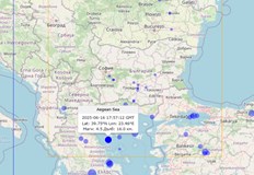 Трусът е регистриран в 20 57 часа българско време с епицентър
