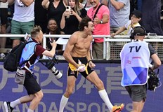 Шведският атлет преодоля 6 28 метра от първия си опит на