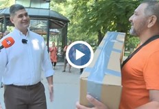 Димитър Стаматов изпълни мечтата на работника Митко Танчев от Паркове