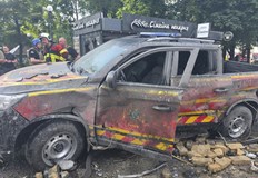 Сред жертвите са трима спасители убити при повторен удар в