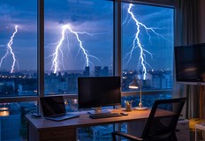 Мълния може да освободи до няколко милиона волта напрежение и