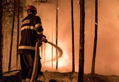 Над 50 пожарникари гасят огъня в турското село ЙомеробаГорски пожар