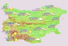Купеста облачност следобед но без валежи и със слаб вятърУтре
