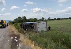 Движението е ограничено в едната лента при 2 рия километър на