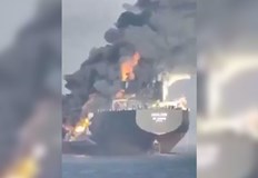 Пожарът на Front Eagle е овладян няма ранени от българския