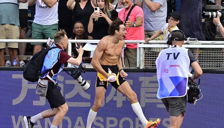 Шведският атлет преодоля 6.28 метра от първия си опит на родна земя в Стокхолм Шведският атлет преодоля 6.28 метра от първия си опит на родна земя в Стокхолм