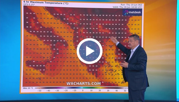 В събота времето ще бъде много хубаво, но от вторник – фурната на 220 градуса, посочи климатологът