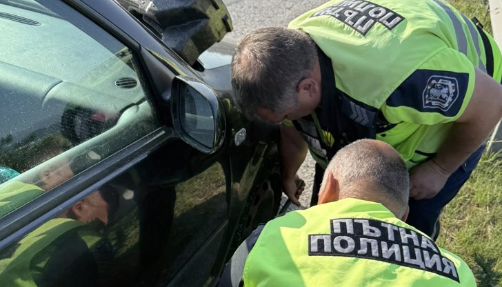 Полицейският патрул от Ихтиман показа човещина на пътя