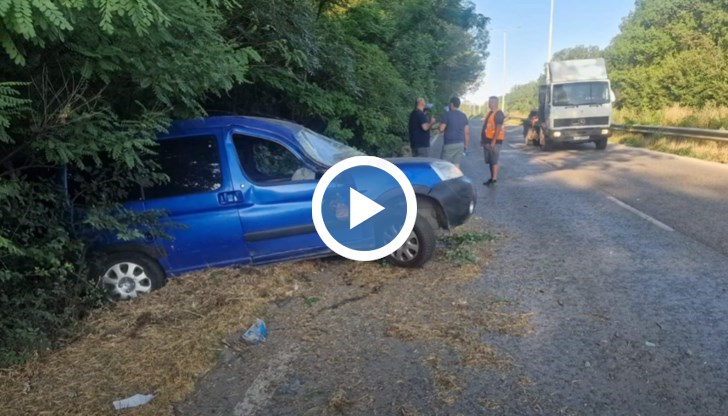 Шофьорът се отърва с леки наранявания след опасната катастрофа