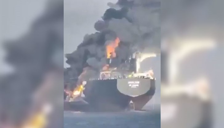 Пожарът на Front Eagle е овладян, няма ранени от българския екипаж