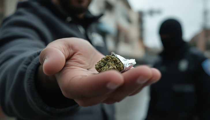 Мъжът обяснил, че наркотикът е за лична употребаСлужители на Второ