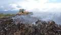 Гори депо за отпадъци край Разград