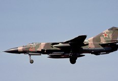 Съветският изтребител МиГ 23М е прелетял над четири държави през 1989