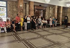 Официалната церемония се проведе в Мраморната зала на Съдебната палатаВ