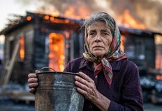 Голям пожар в свищовското село Александрово изпрати възрастна стопанка в