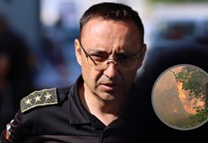 Силният вятър възпрепятства гасенето а ситуацията в Симитли също остава