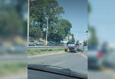 Произшествието е станало в посока центъра на градаЛек автомобил Тойота