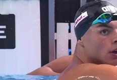 Българинът постигна четвърто най добро време в сериитеБългарският национал по плуване