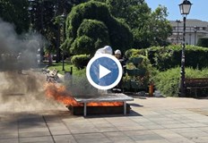 Демонстрации на криминалистическа и противопожарна техника се проведоха на централния