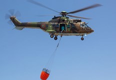 Вертолети Ми 17 и Кугър оказват въздушна помощ при тежки горски