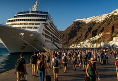 За другите гръцки острови цената е 5 евро на пътникТуристите