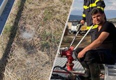 Божидар Гергинов спря пламъците от хвърлена цигараГероичната постъпка на огнебореца