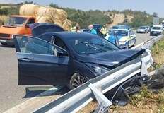 Движението в посока граничен пункт Кулата е затрудненоИнцидент с лек