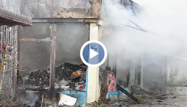 Огън пламна в "Пътеките" в квартал "Младост"