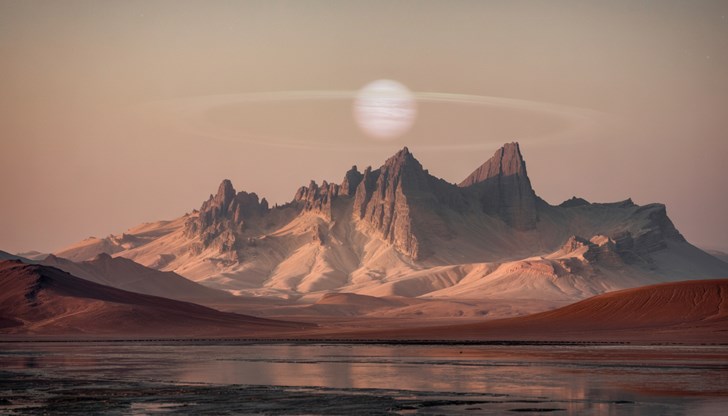 Спътникът на Сатурн може да създава клетъчни структури в ледените си въглеводородни басейни