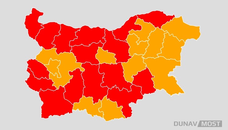 Предупреждението важи за 25, 26 и 27 юли, когато ще бъде достигнат пикът на горещата вълна