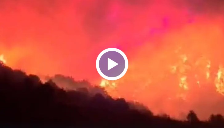 Около 400 души прекараха нощта в Сандански, пожарът продължава да расте