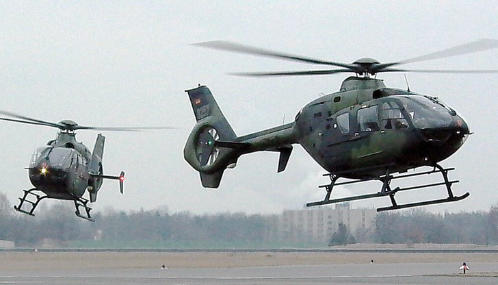 Военен хеликоптер EC-135 катастрофира край град Грима Военен хеликоптер EC-135 катастрофира край град Грима