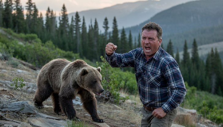Инцидентът се случи близо до село Завратец, мечката спряла на два метра от мъжа