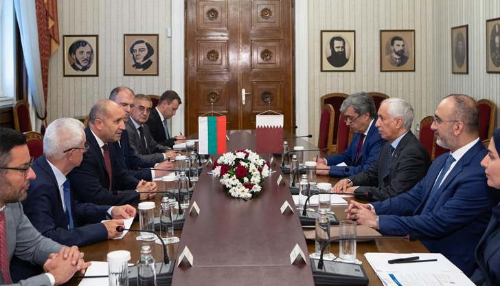 Румен Радев се срещна с катарския министър на външните работи