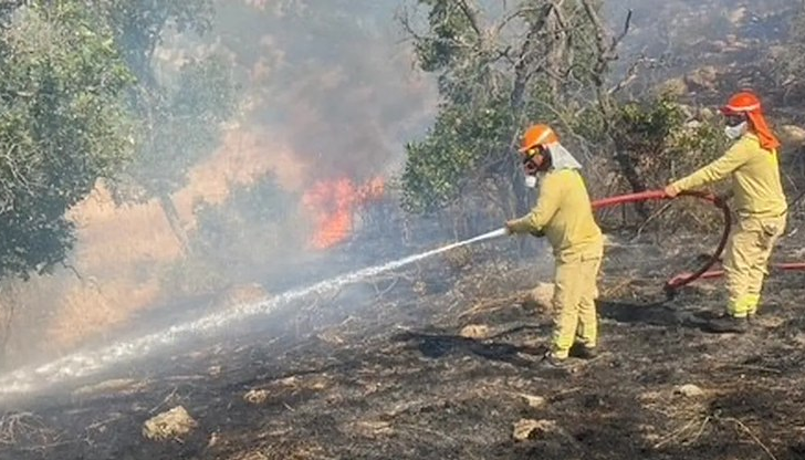 Над 20 турски огнеборци се включиха в борбата със стихията