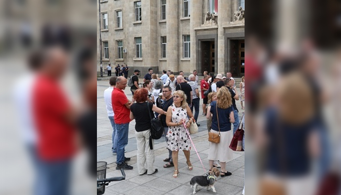 Организаторът на събитието Даниела Петрова заяви, че то е надпартийноПротест