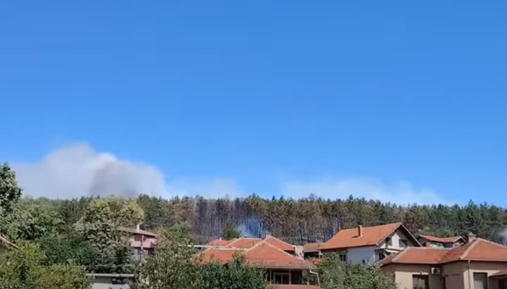 Огънят е избухнал в близост до къщи на главната улицаГолям