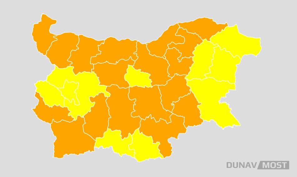 НИМХ обяви оранжев код за екстремни горещини утреОранжев код за