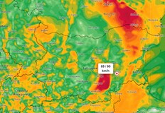 Очакват се пориви до 100 км ч и рязък температурен спад