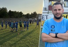 Мерт Сойлу пое тренировките на малките футболисти30 годишният турски треньор Мерт