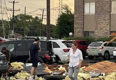 В Илинойс няма ранени но 60 жилища са евакуираниСилна буря