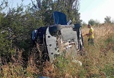 Ford ът излетя от шосето рано тази сутринЗрелищна катастрофа се случи