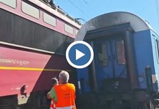 С шапката си сигнализирал на насрещен влак и предотвратил възможен