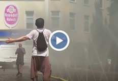 Немският град използва специални системи за разпръскване на фина водна