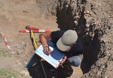 Археолозите потвърдиха връзка с древната култура ЧанкайРаботници изграждащи газопроводна мрежа