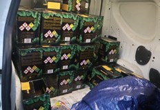 Иззети са 30 кашона с по 60 флакона при спецоперация